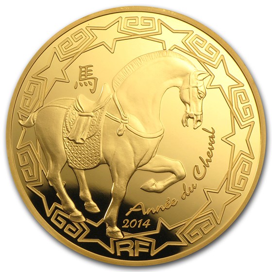 2014 1 oz Proof Gold €200 Year of the Horse Lunar Series 2014 1 oz Proof Gold €200 Year of the Horse Lunar Series